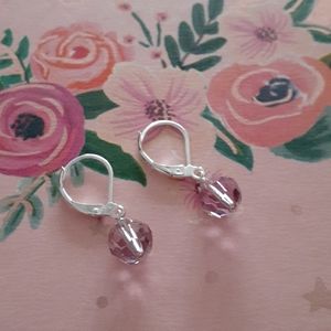 Sterling Silver Swarovski Crystal Earrings A139